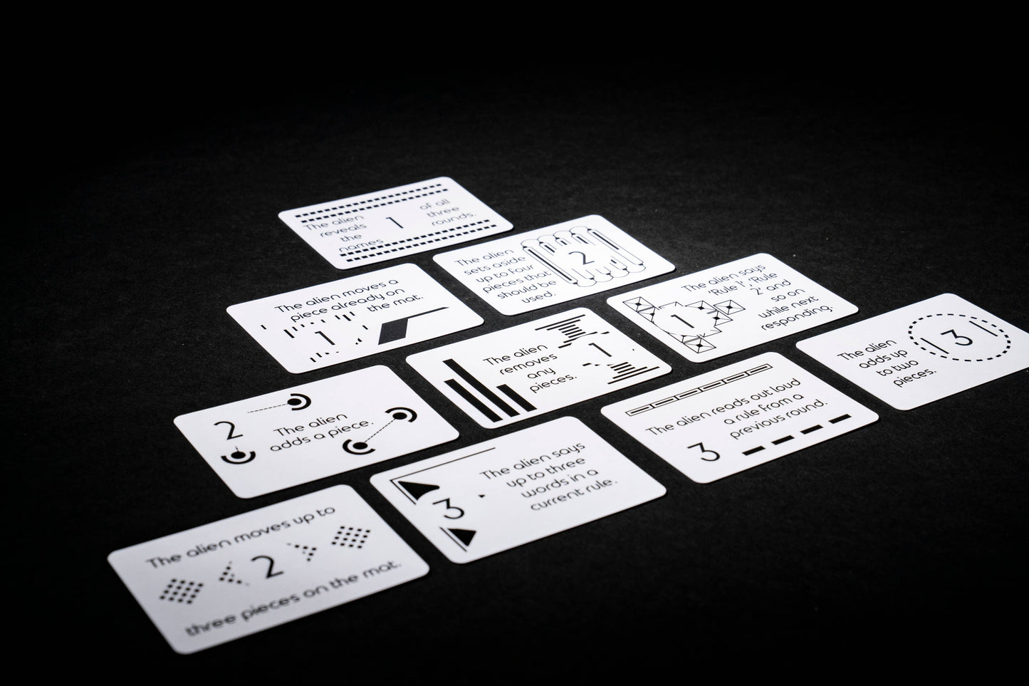 Signal board game, Signal game, cooperative deduction game, communication game, logic puzzle board game, cooperative logic game, alien communication board game, hidden rules deduction game, pattern deduction game, black and white pieces game, cooperative puzzle game for adults, quick cooperative game 15 minutes, 2 player cooperative game, party size cooperative game 2 or more players, game night logic challenge, teamwork deduction board game, family logic board game age 10+, unique indie tabletop game, sci 