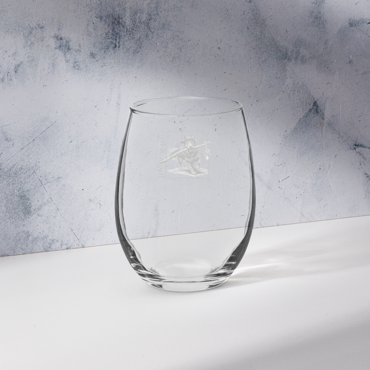 The Druid Stemless wine glass