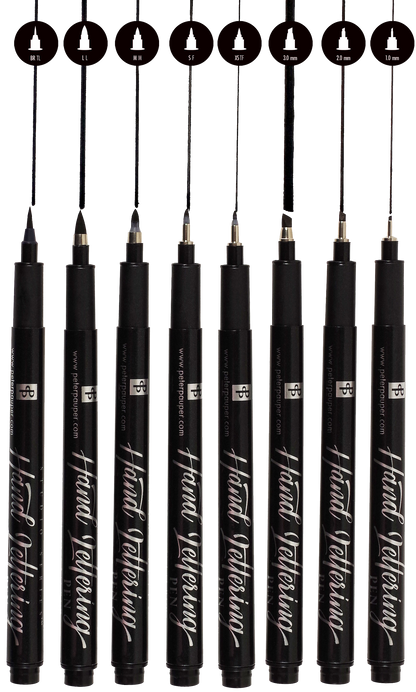 hand lettering pens set, brush pens for calligraphy, waterproof black ink pens, calligraphy pen set for beginners, studio series lettering tools, fine tip brush pens, fade-resistant art pens, acid-free black ink pens, drawing pens for planners, illustration pens for artists, brush calligraphy tools, journaling and hand lettering supplies