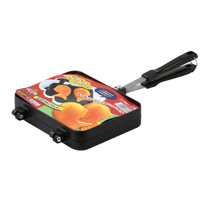 taiyaki pan, Japanese fish-shaped cake maker, Pearl Metal taiyaki mold, Urban Tokyo kitchenware, Japanese dessert mold, stovetop taiyaki maker, aluminum taiyaki pan, Japanese home cooking tools, kawaii baking gift, fish cake mold Japan, Rogue & Rye kitchen collection, fun baking gadgets, Japan-inspired kitchenware, Japanese pancake mold, easy stovetop dessert maker.