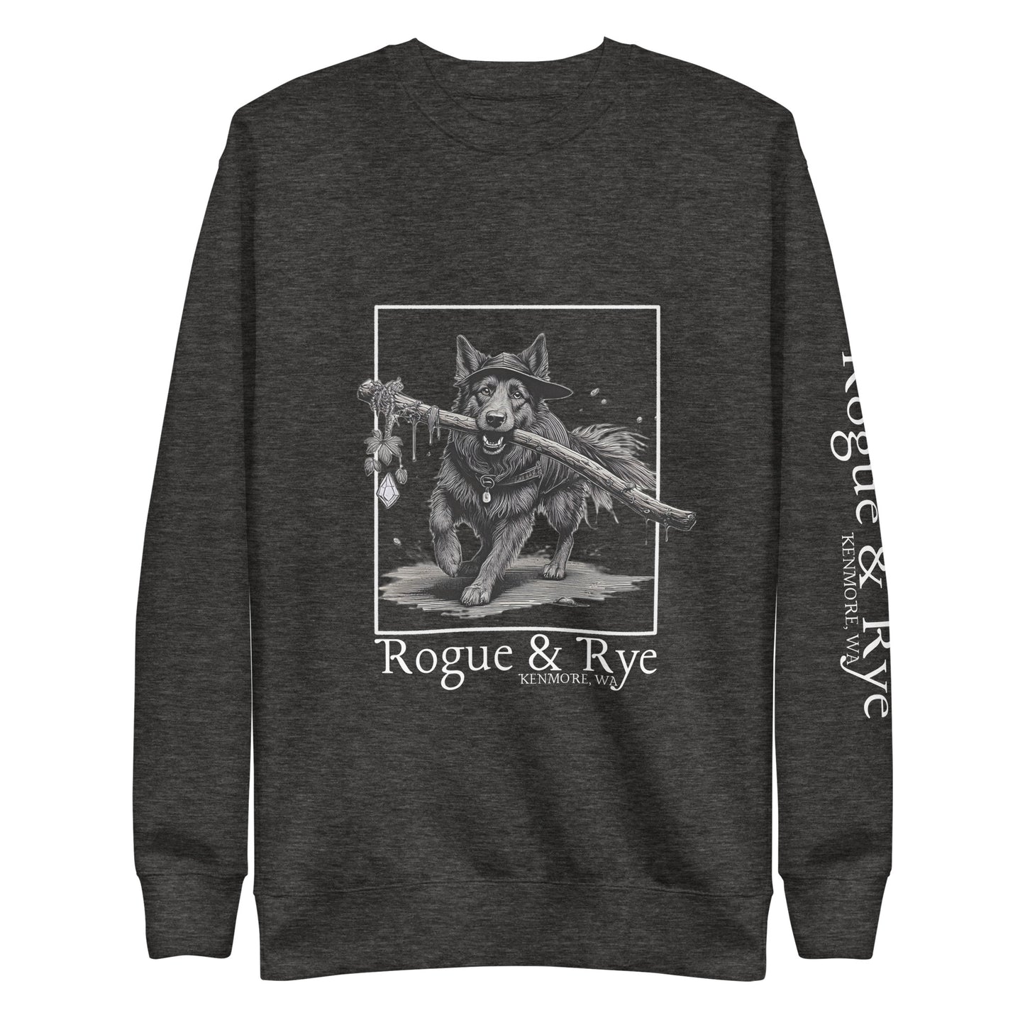 druid sweatshirt dog themed, nature druid hoodie, fantasy dog lover sweatshirt, unisex forest druid apparel, rogue and rye druid merch, great pyrenees inspired clothing, cozy rpg loungewear, woodland druid sweatshirt, gamer sweatshirt dog design, tabletop fantasy sweatshirt, druid class inspired clothing, fleece sweatshirt for hikers, forest magic apparel, nature adventure clothing, dog and forest sweatshirt