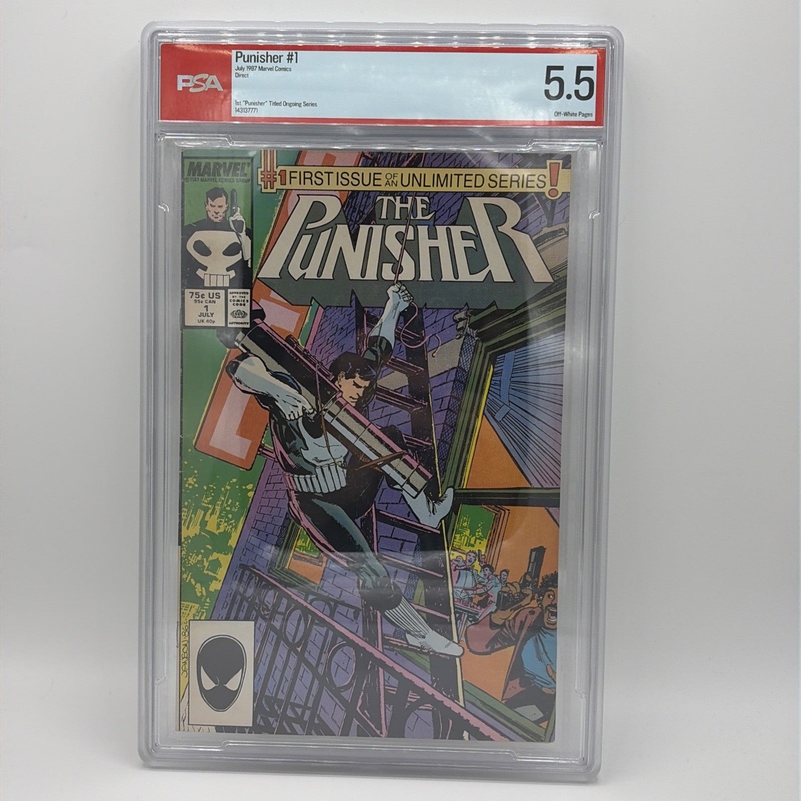 The Punisher #1 (Marvel Comics July 1987) PSA 5.5