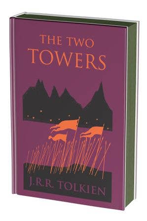 The Two Towers collectors edition, JRR Tolkien special edition hardcover, Lord of the Rings collector series, Tolkien foil-stamped hardcover, stained edges Tolkien edition, Frodo and Sam journey, Middle-earth epic fantasy classic, HarperCollins collector Tolkien, Rogue & Rye book collection, matching Tolkien hardcover set.