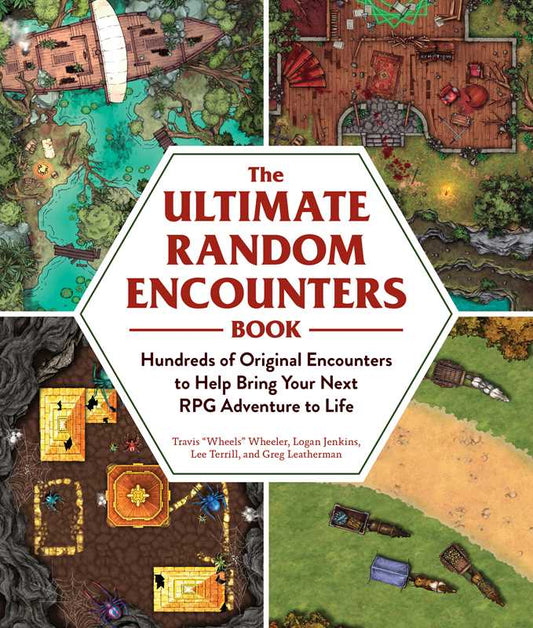 Ultimate Random Encounters book, RPG random encounter ideas, D&D random encounters, Pathfinder encounter prompts, fantasy tabletop encounter book, GURPS compatible encounters, homebrew RPG inspiration, random RPG events, RPG encounter guidebook, quick fantasy adventure hooks