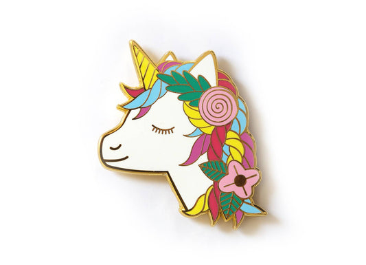 unicorn needleminder, magnetic needle holder, enamel needle minder unicorn, embroidery hoop accessories, cross-stitch unicorn magnet, rare earth magnet needle tool, cute unicorn sewing notion, whimsical embroidery gift, magical stitch marker