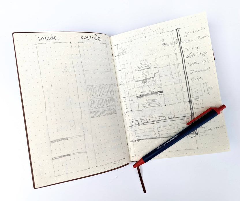 vegan leather dot journal, fantasy mini journal, wyrmling dragon notebook, RPG gaming notebook, pocket DnD journal, 5x7 dot grid sketchbook, faux leather fantasy journal, map sketching journal, vegan RPG stationery, dragon-themed writing journal