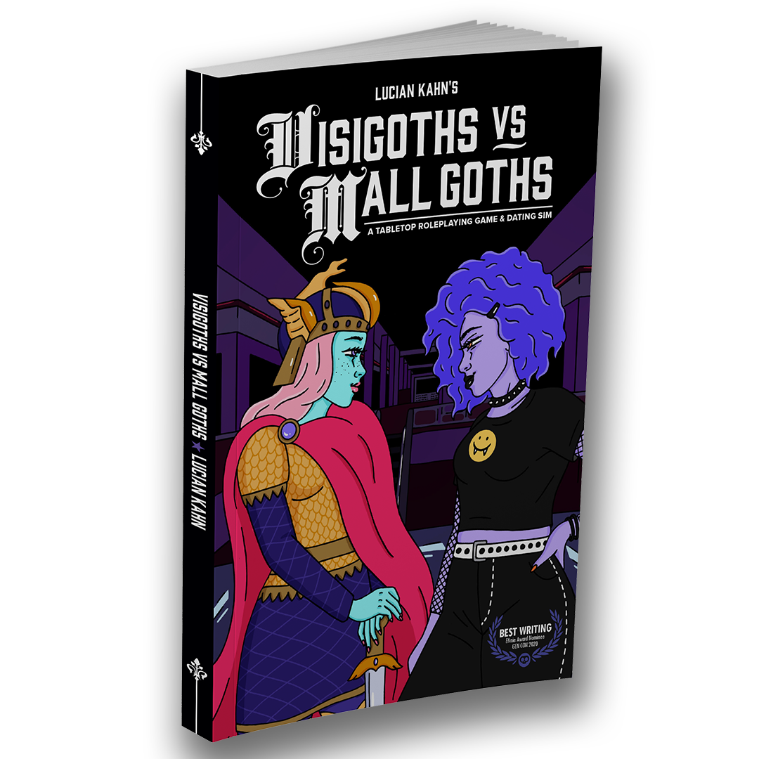 Visigoths vs. Mall Goths tabletop roleplaying game softcover book