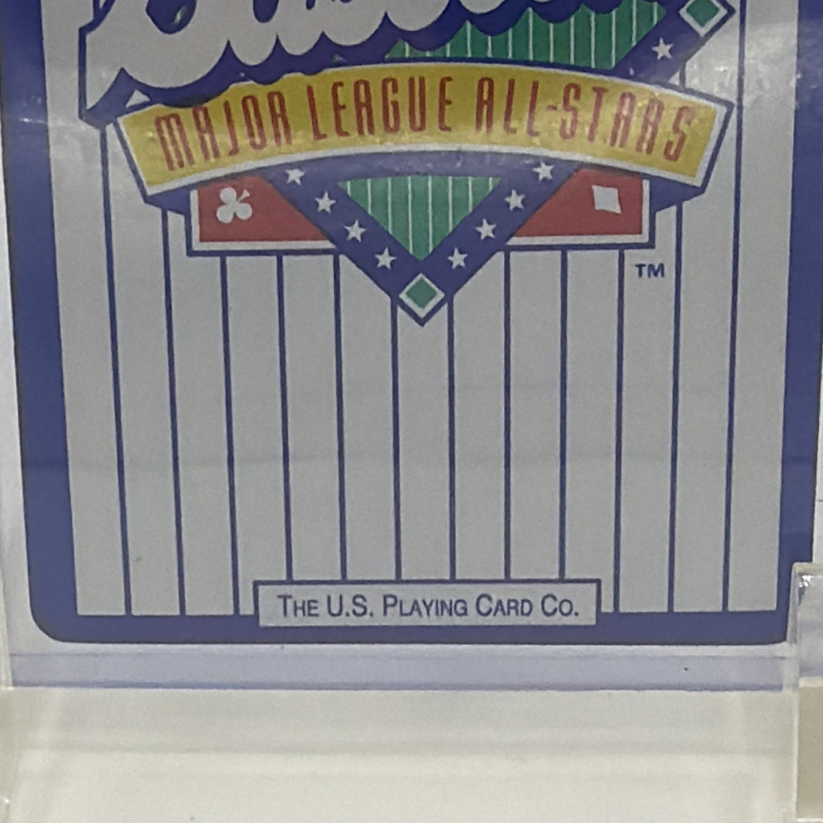 Back detail of 1990 MLB All-Stars Wade Boggs baseball playing card