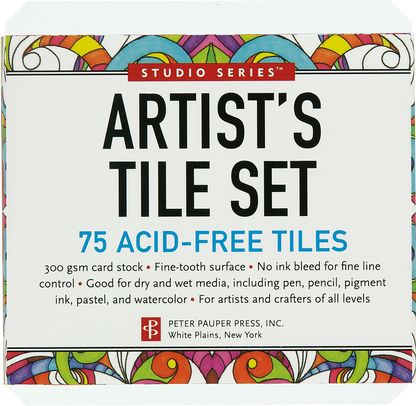 artist tiles for drawing, white art tiles 3.5 inch, 300 gsm artist paper, sketching tiles for pen and ink, square watercolor tiles, mini art paper squares, artist trading tiles, zentangle drawing tiles, fine-tooth card stock tiles, mixed media art tiles, small format art paper, portable drawing surfaces, acid-free archival tiles, studio series art supplies
