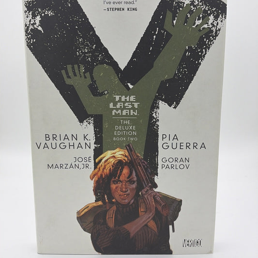 Y: The Last Man-The Deluxe Edition #2 (DC Comics July 2009) Front cover of the preowned hardcover edition of Y: The Last Man Deluxe Edition Book 2 published by Vertigo/DC Comics in 2009.